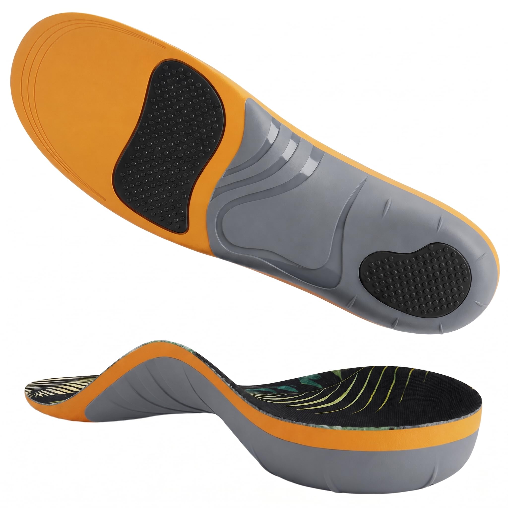 CRUVHEAL Plantar Fasciitis Insoles - High Arch Support Orthotic Inserts