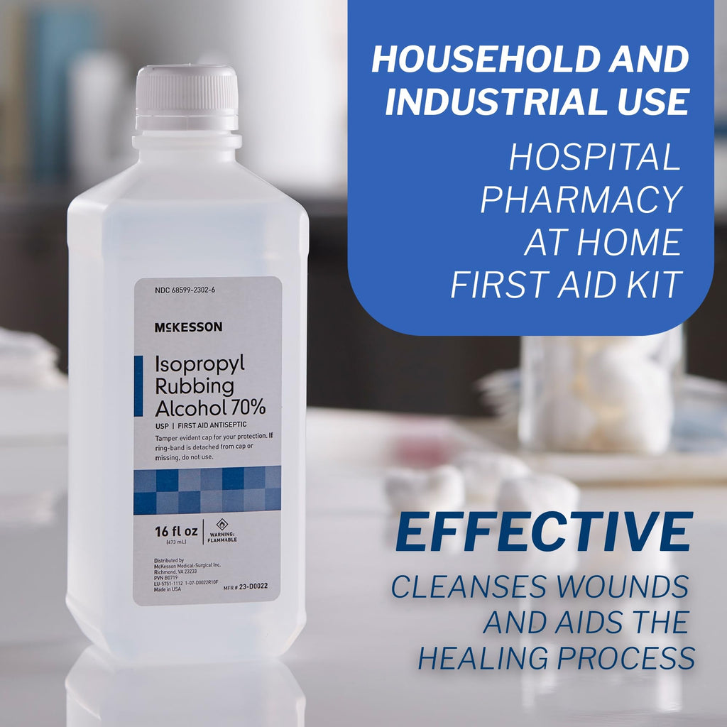 McKesson 70% Isopropyl Alcohol USP - First Aid Antiseptic

