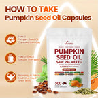VivoNu Pumpkin Seed Oil with Saw Palmetto Hair Growth


