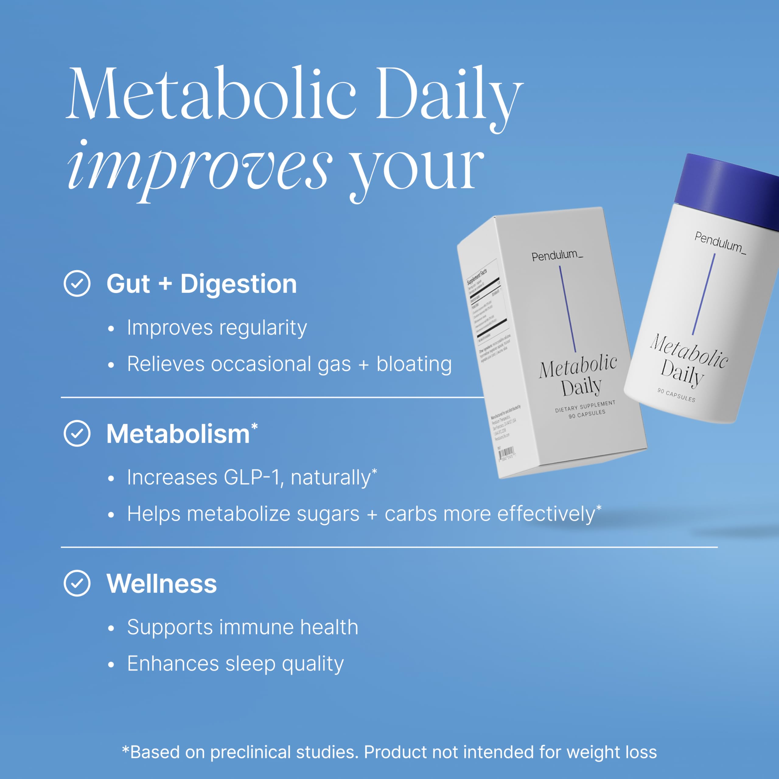 Pendulum Metabolic Daily Probiotic with Akkermansia

