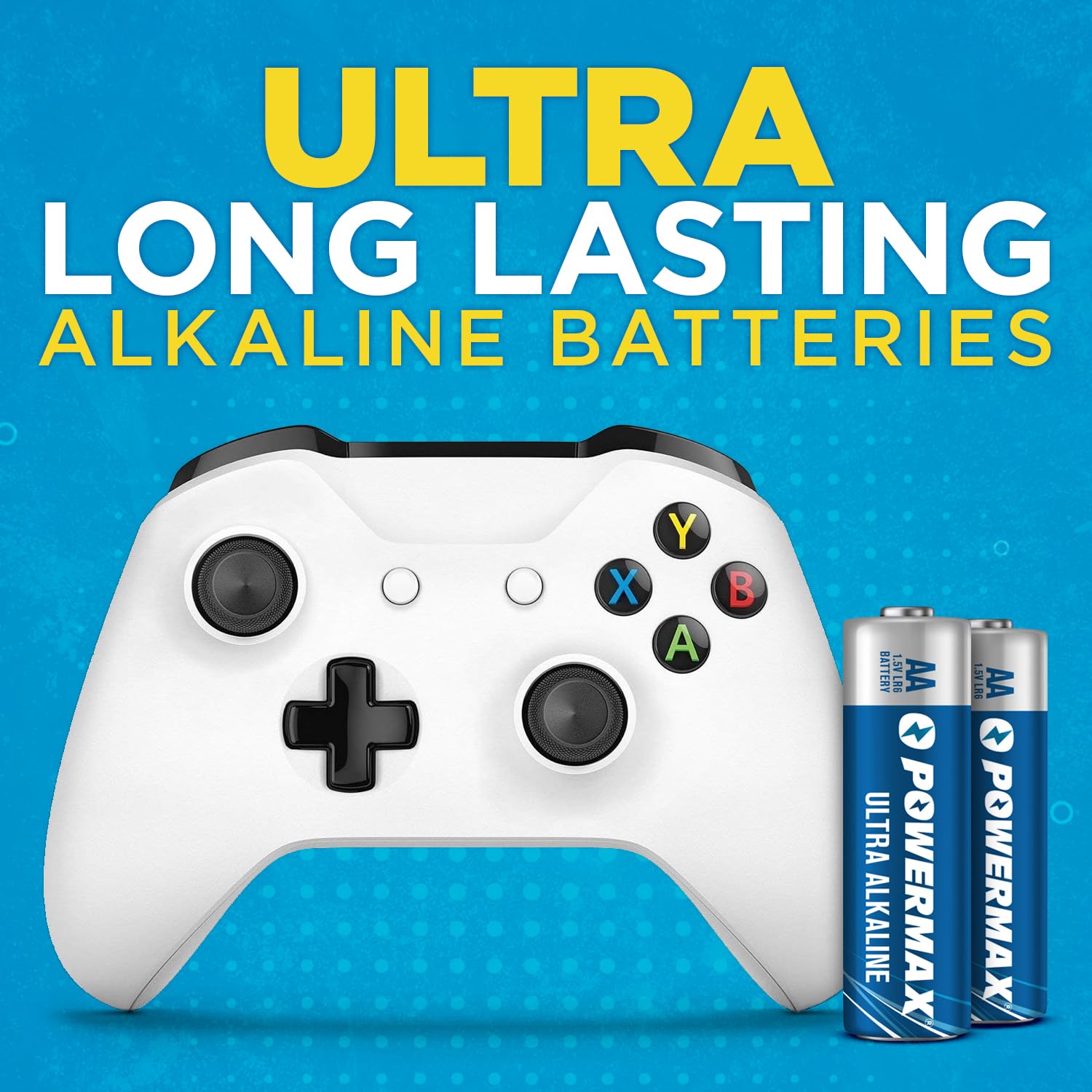 Powermax AA Alkaline Batteries - 1.5V Non-Rechargeable

