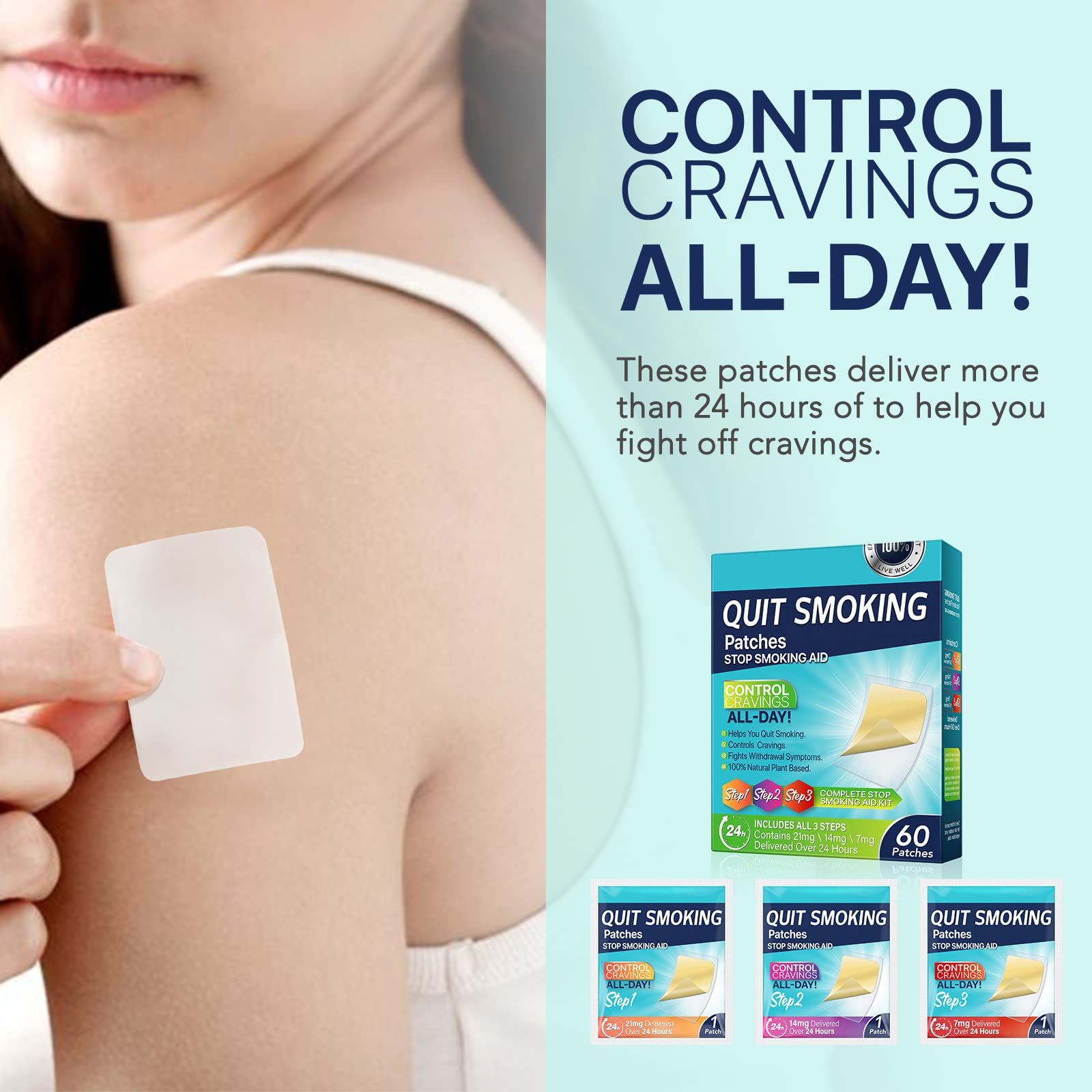 Quit Smoking Patches | Natural Plant-Based Nicotine Replacement Aid

