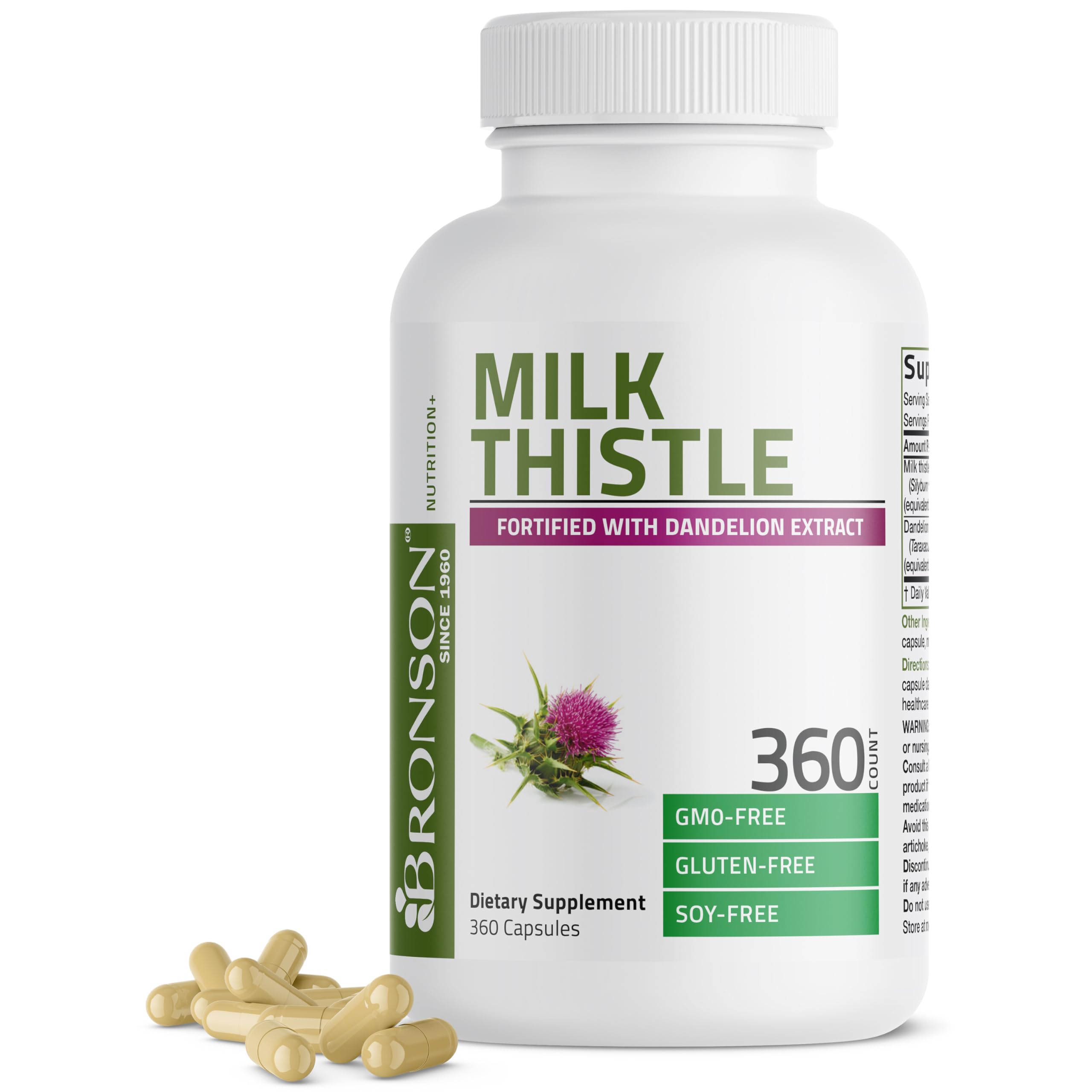 Bronson Milk Thistle Liver Support Capsules

