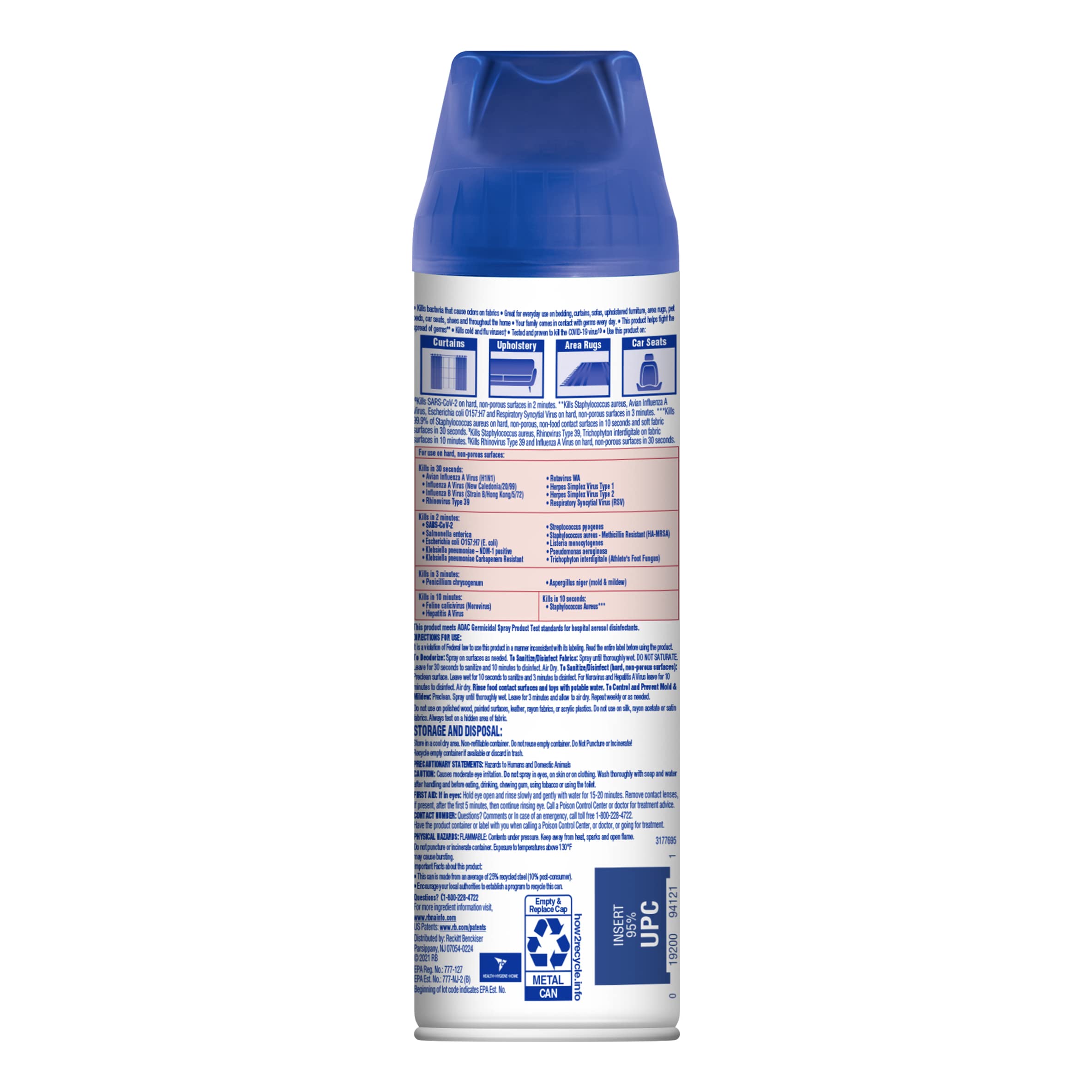 Lysol Fabric Disinfectant Spray - Soft Furnishings Sanitizer

