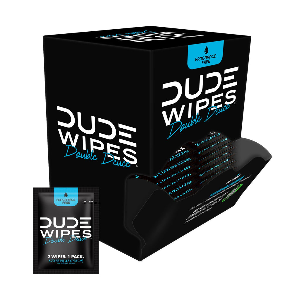 DUDE Wipes Travel Flushable Wipes for Sensitive Skin

