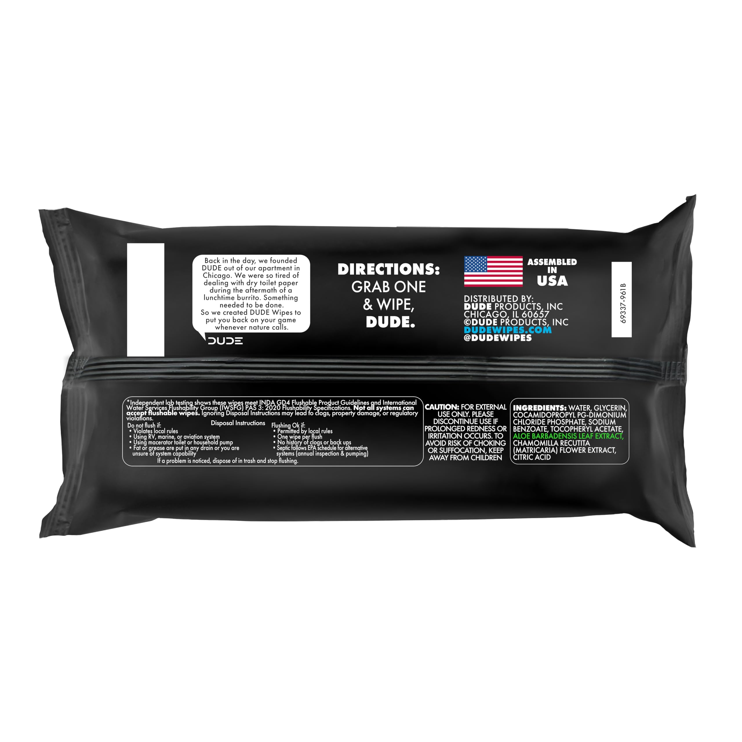 DUDE Wipes Flushable Extra-Large Wet Wipes

