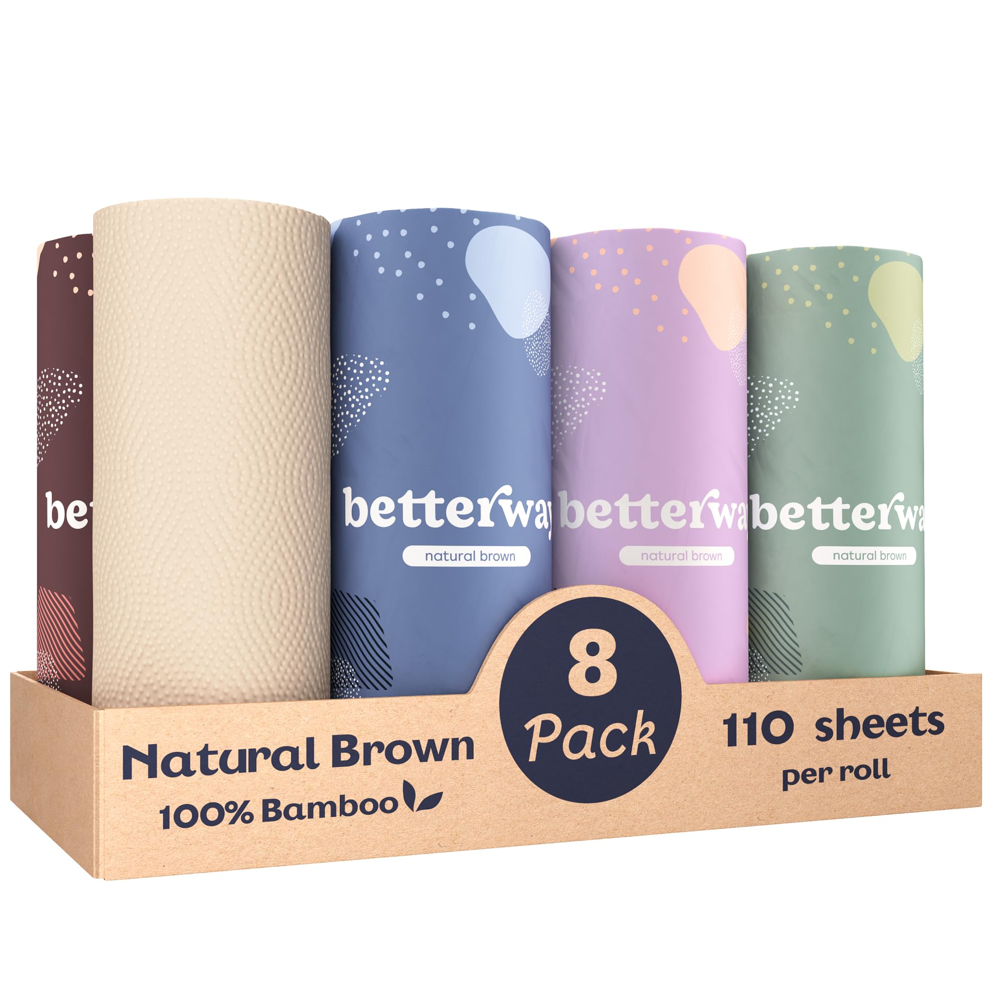 Bamboo Paper Towels by Betterway – Tree-Free & Compostable

