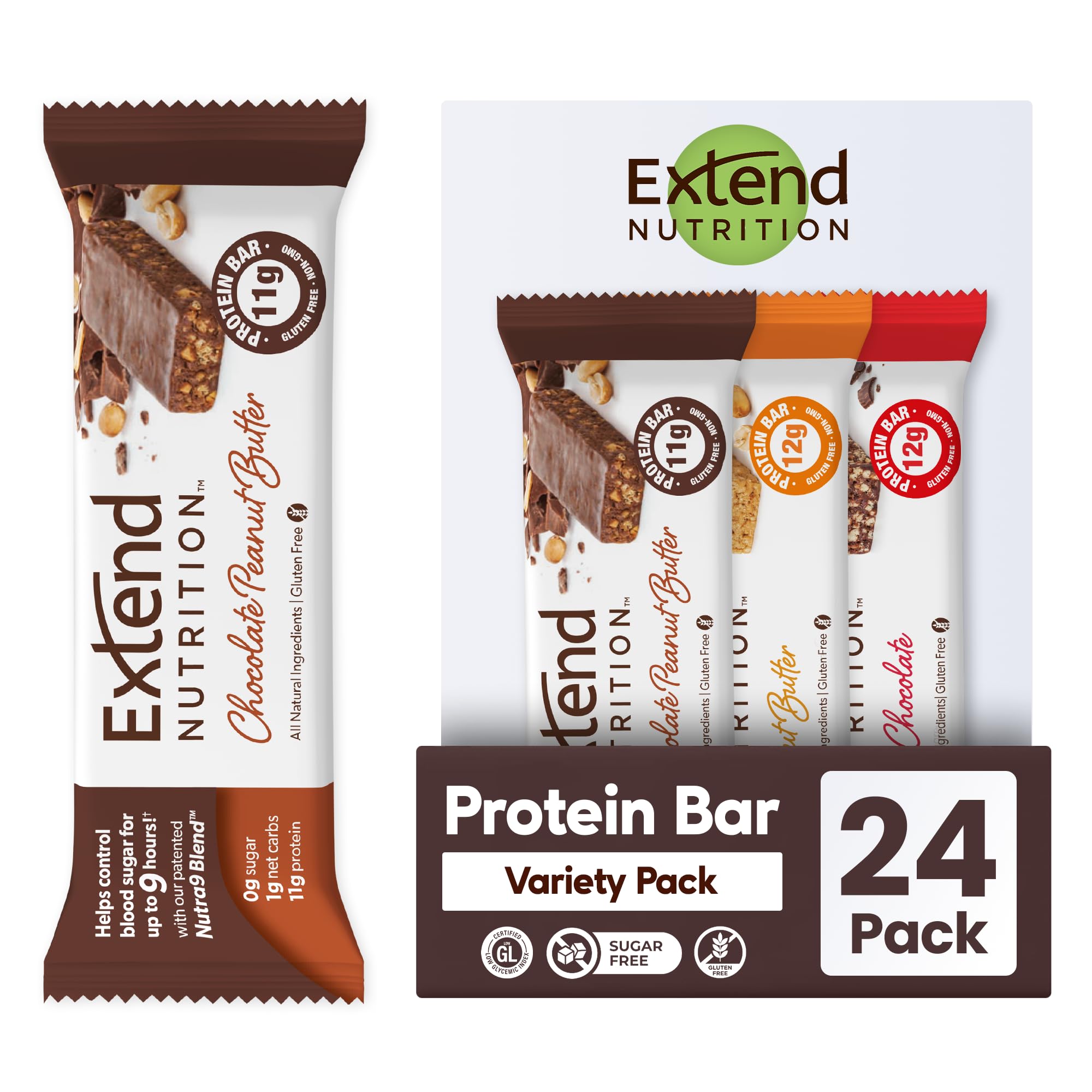 Sugar Free Protein Bars Extend - High Protein, Low Carb