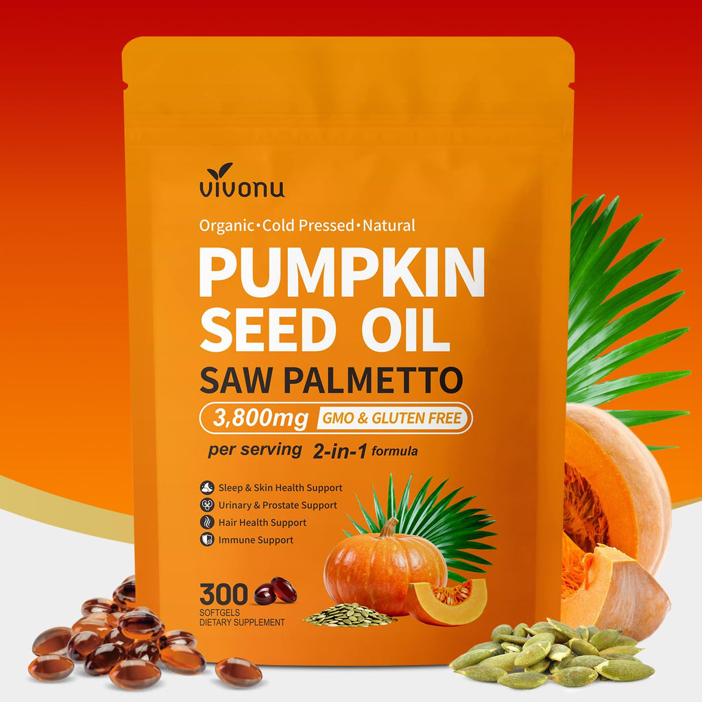 VivoNu Pumpkin Seed Oil with Saw Palmetto for Prostate

