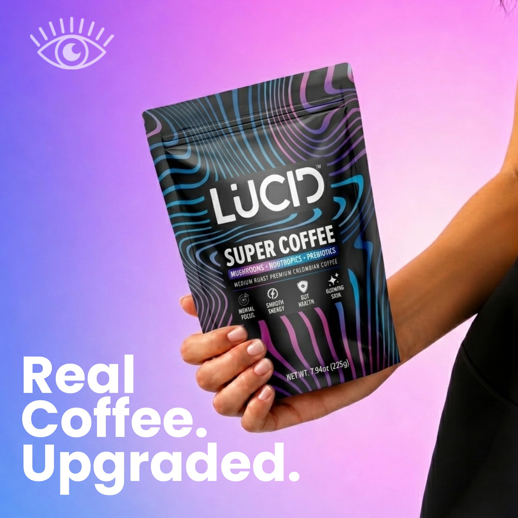 Mushroom Nootropics Blend for Focus - by Lucid - USA Made

