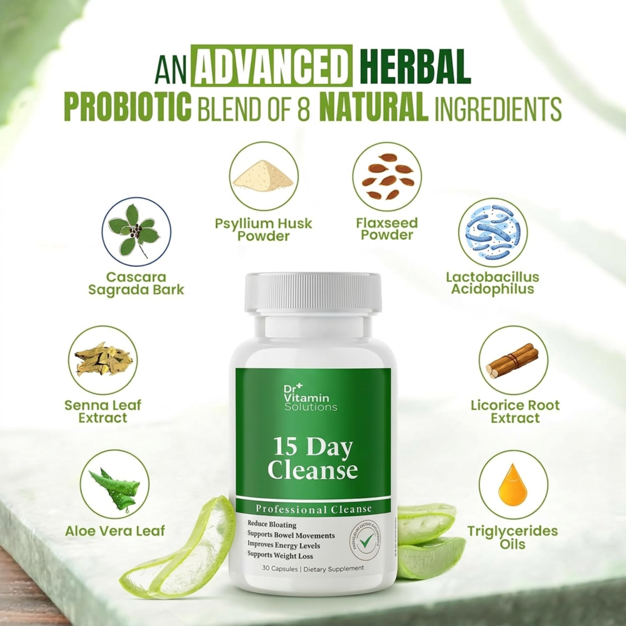 Dr Vitamins Solutions Gut Cleanse Detox Capsules

