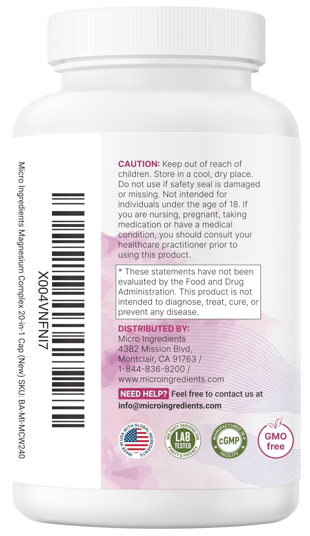Magnesium Complex for Women | Non-GMO Filler-Free

