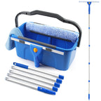 NICOFPHY Window Cleaning Kit with Squeegee & Scrubber

