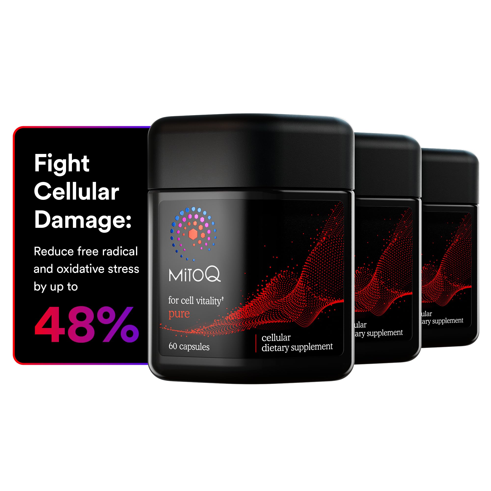 MitoQ Pure Advanced Mitochondria Supplement for Energy & Heart Health