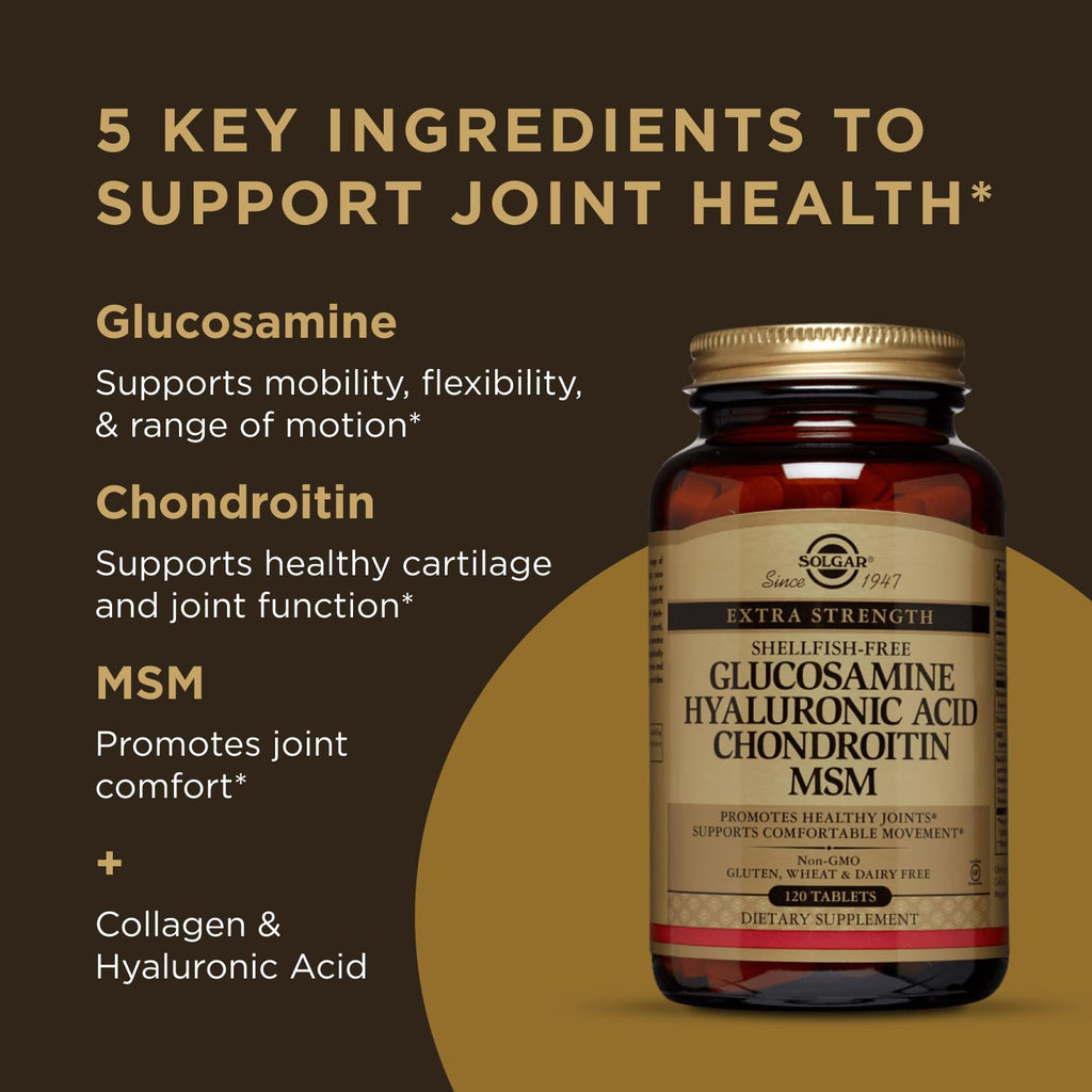 Solgar Glucosamine Hyaluronic Acid Chondroitin MSM Joint

