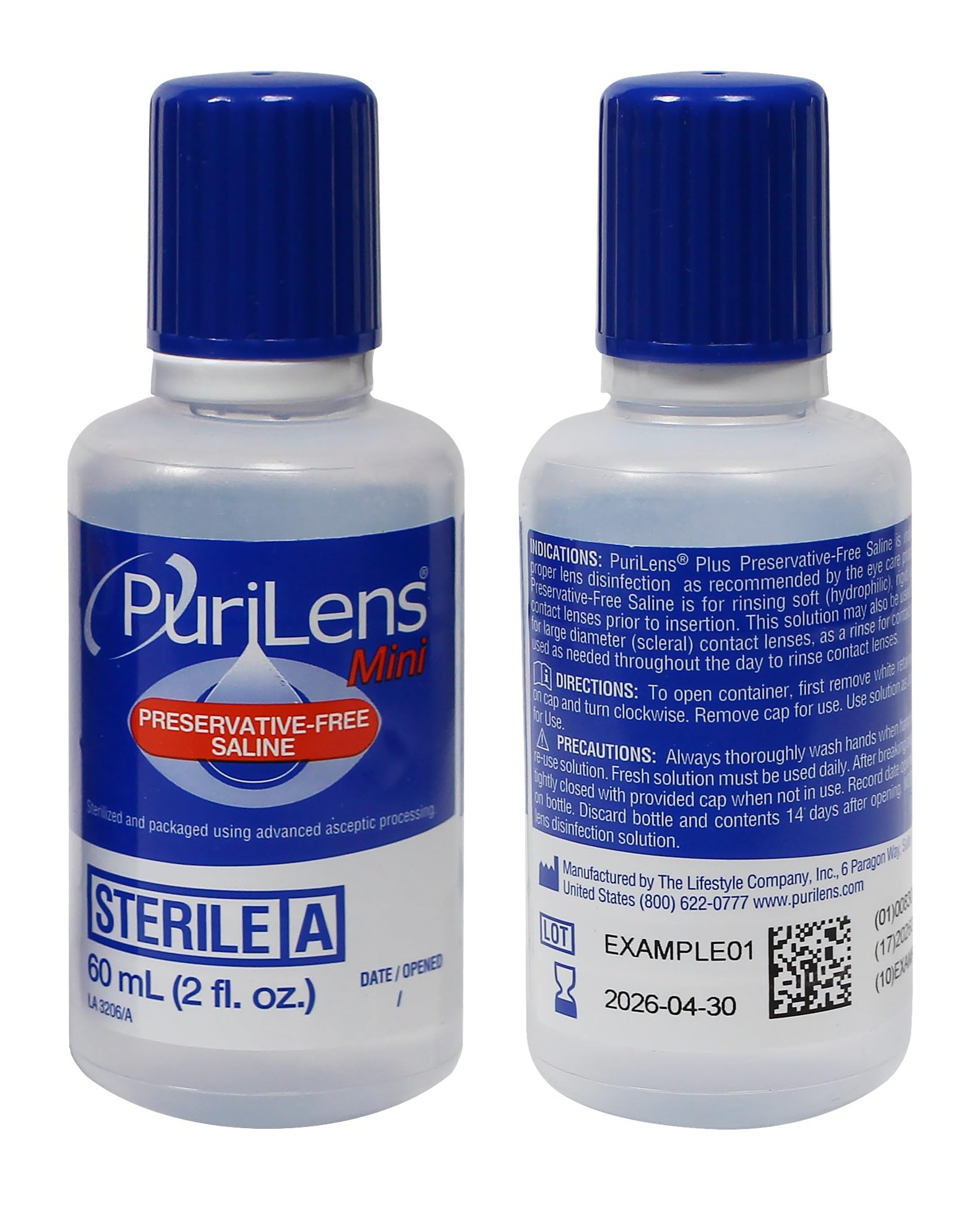 Purilens Mini Preservative-Free Contact Lens Saline


