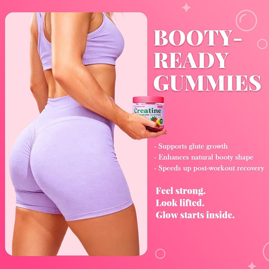 Creatine Gummies for Women with Collagen, D3 & Calcium

