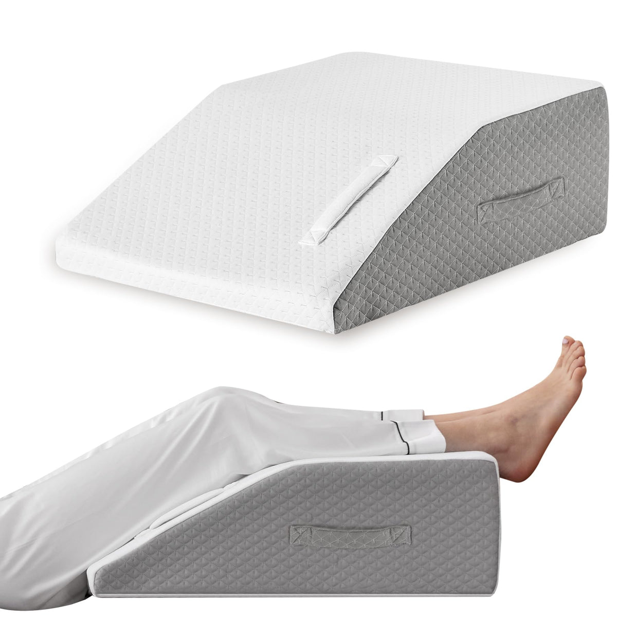 Ruqmuis Leg Elevation Pillow for After Surgery - Foam Leg Wedge