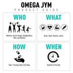 Omega JYM Fish Oil Capsules - Purified Omega-3 EPA DHA

