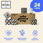 Who Gives A Crap Bamboo Toilet Paper - Three-Ply Soft

