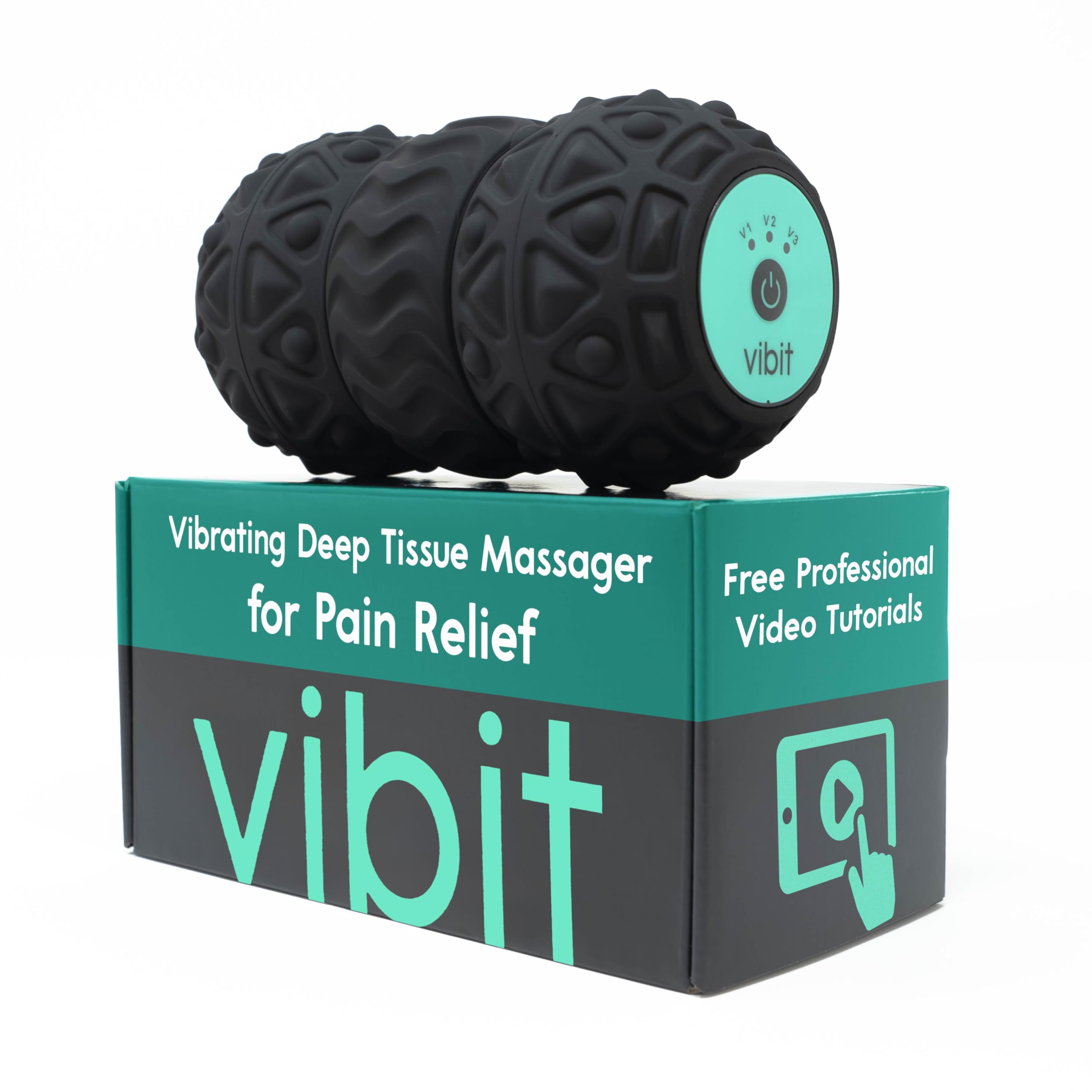 Vibit Vibrating Massage Roller for Deep Tissue Relief

