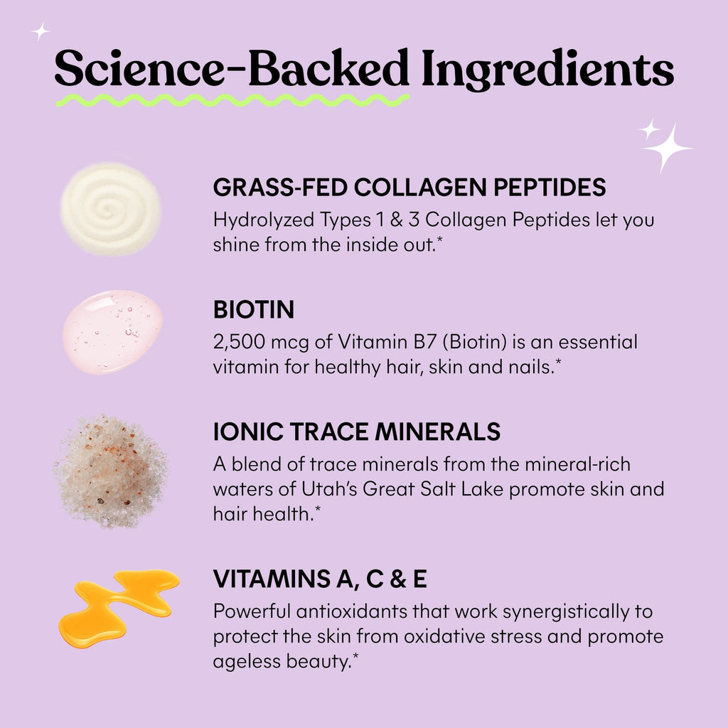 Lemme Glow Collagen Gummies for Hair, Nails & Skin

