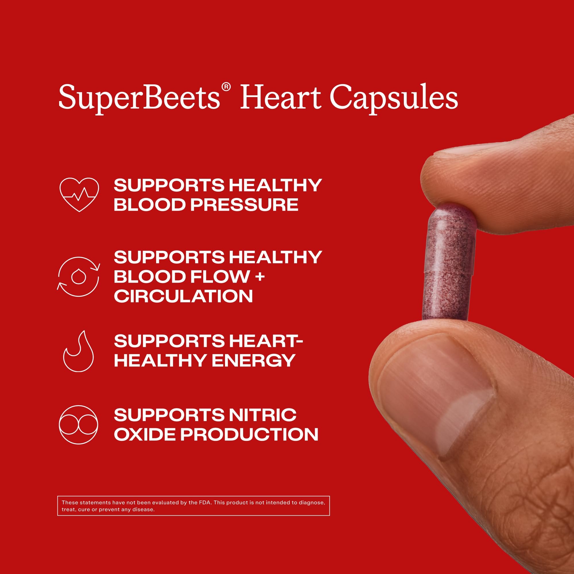 Humann SuperBeets Beet Root Capsules 1000mg

