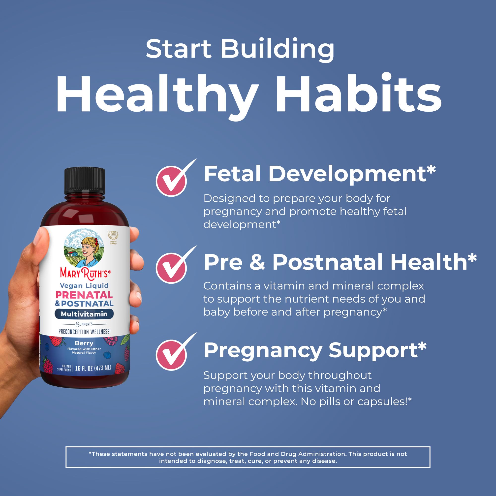 MaryRuth's Prenatal & Postnatal Liquid Multivitamin for Women

