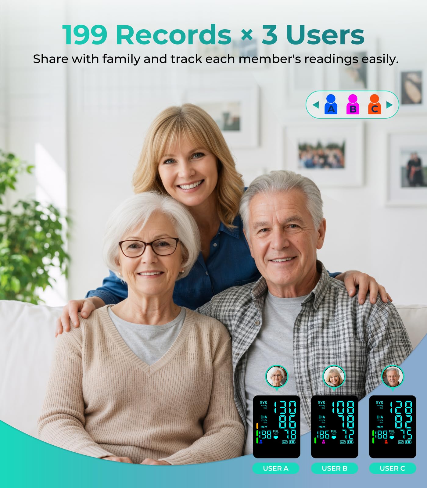 YONLO Automatic Upper Arm Blood Pressure Monitor Home Use

