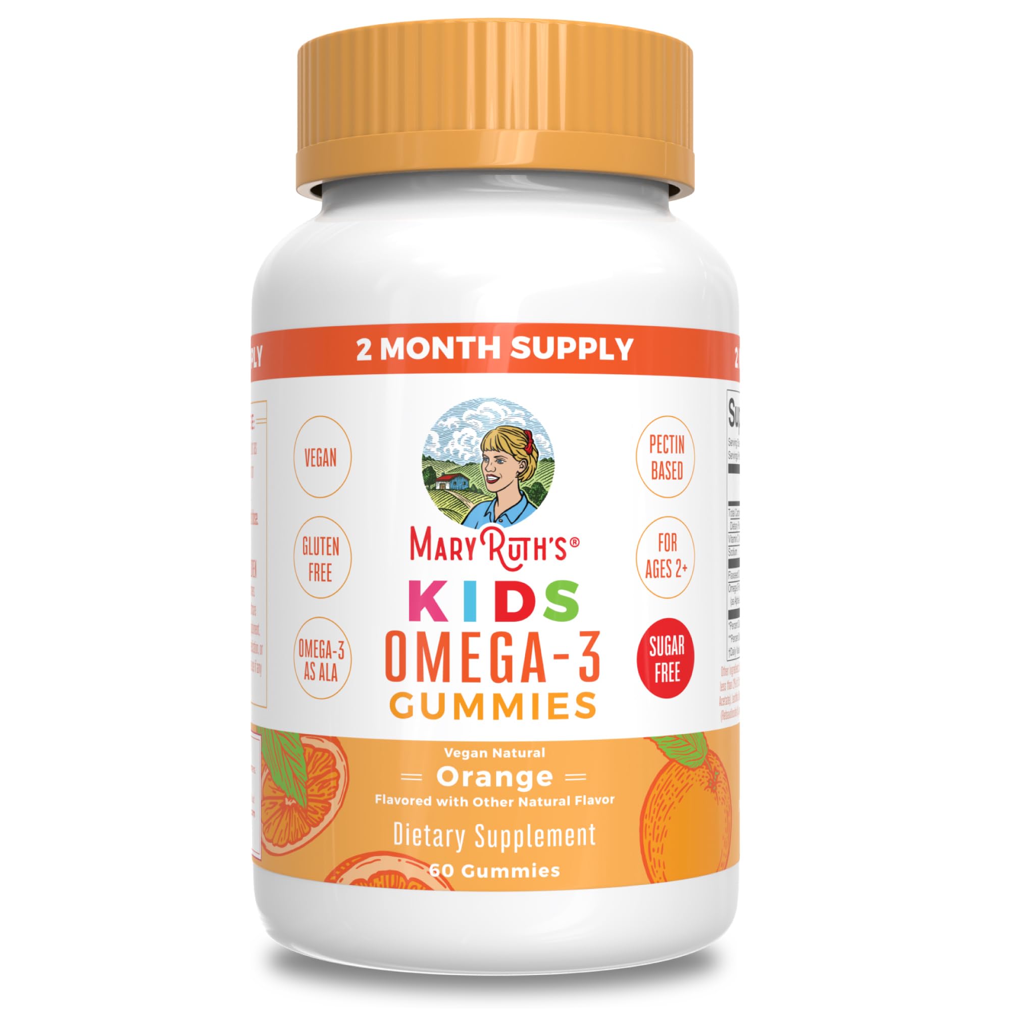MaryRuth's Vegan Omega-3 Gummies with Flaxseed and Vitamin C


