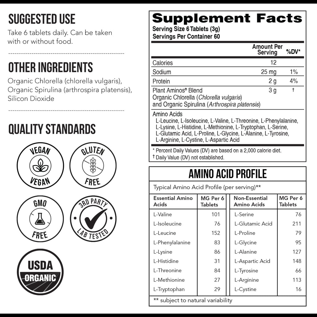 Amino Acids by Triquetra Health: Plant-Based Essentials

