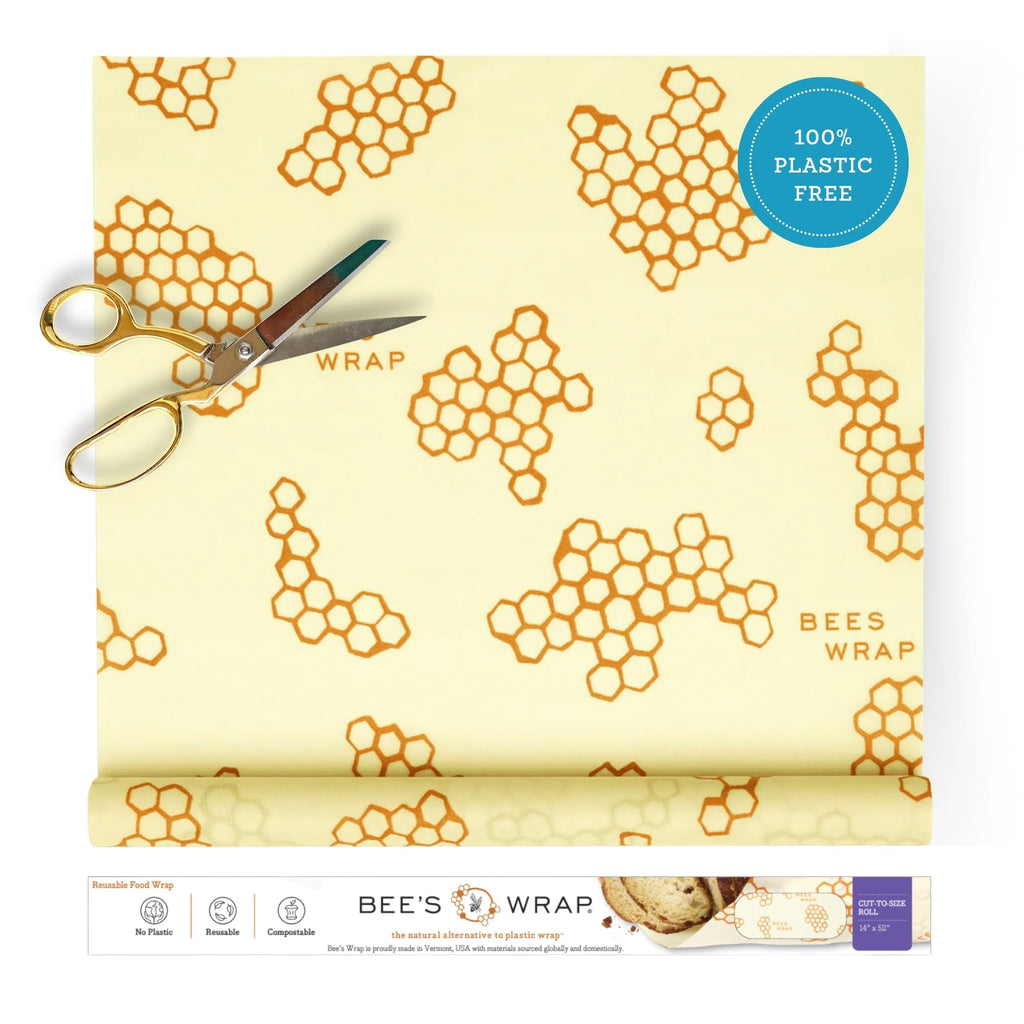 Beeswax Food Wrap Roll - Cut to Size, Plastic Free

