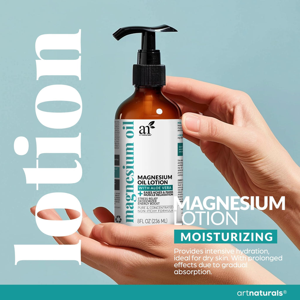 ArtNaturals Magnesium Oil Spray & Lotion Set | Sleep

