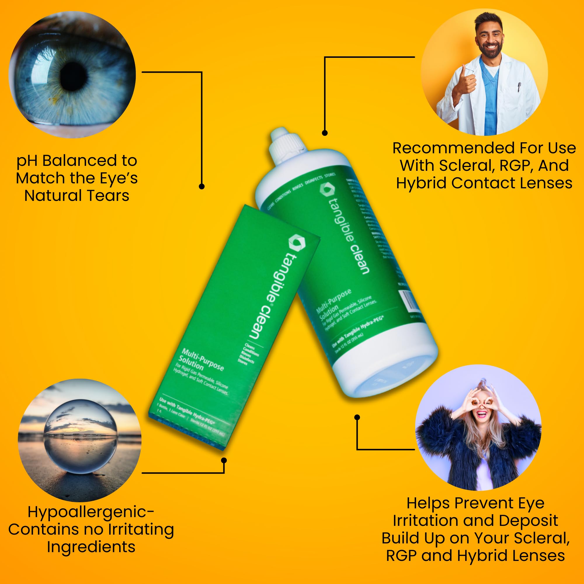 Tangible Clean Multi-Purpose Contact Lens Solution

