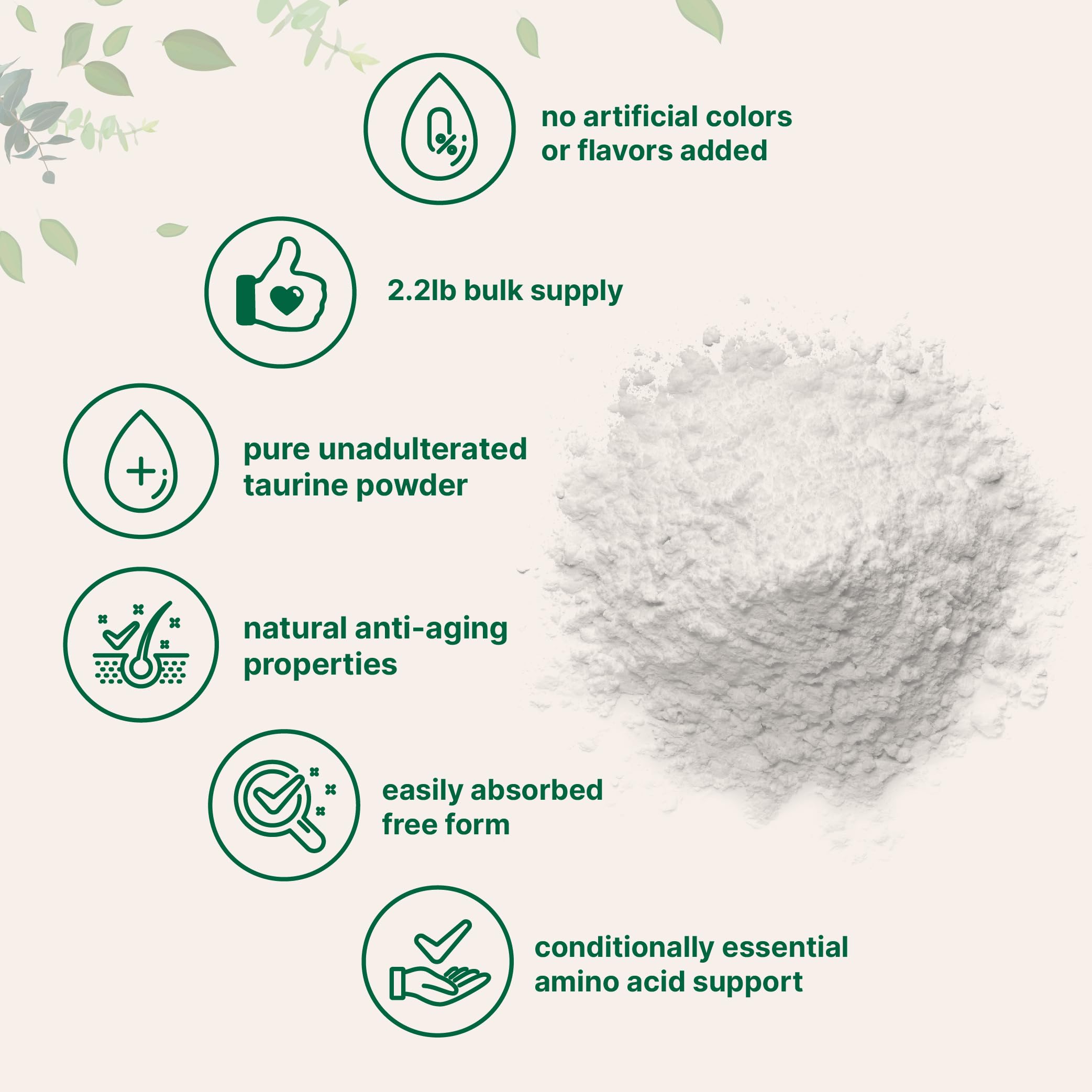 Taurine Powder Supplement by Micro Ingredients

