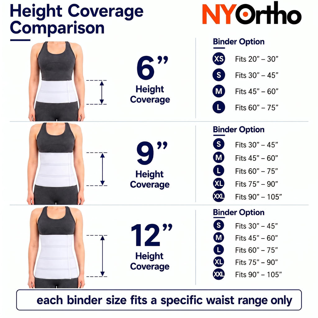 NYOrtho Abdominal Binder for Post-Surgery - Made in USA

