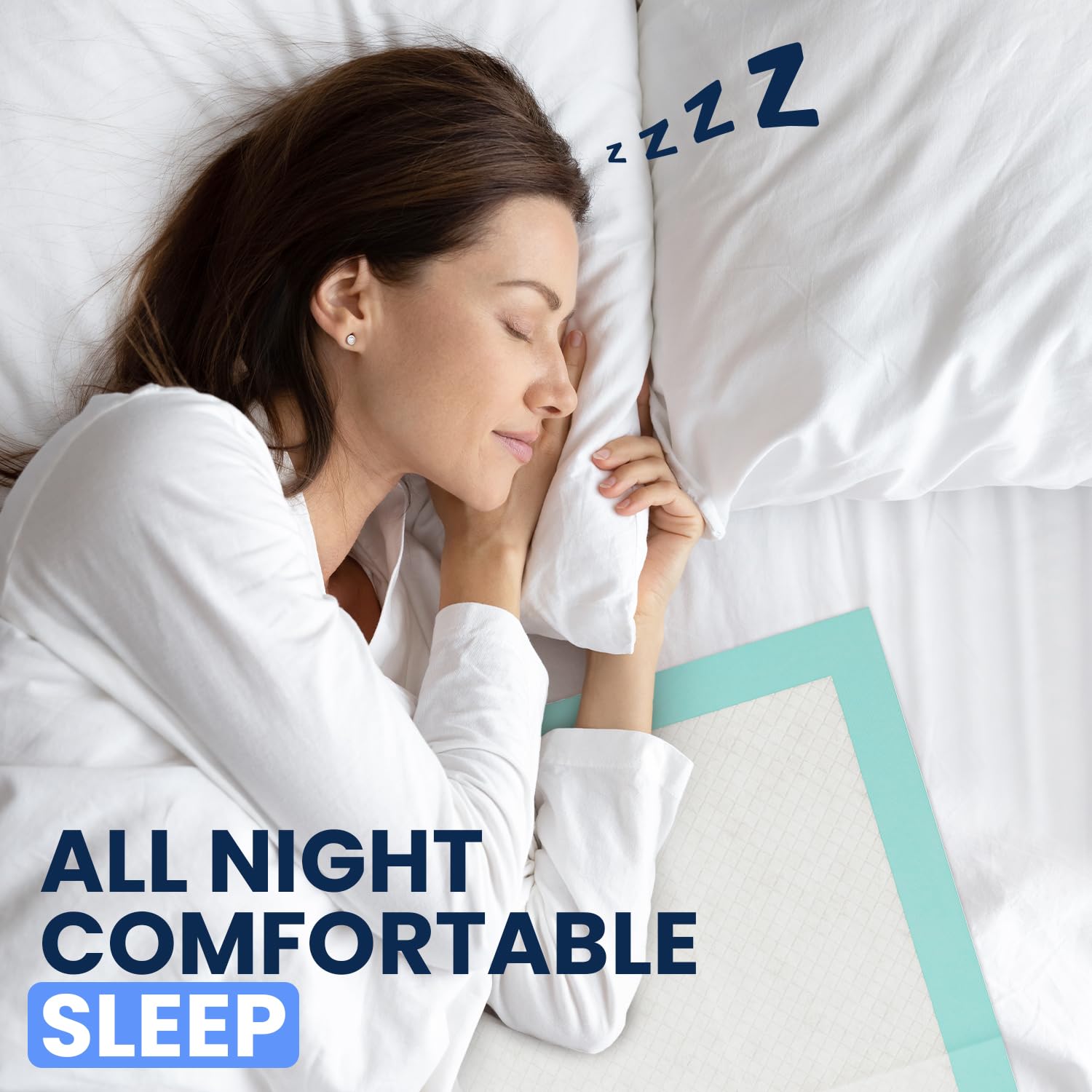 AllSett Health Disposable Incontinence Bed Pads for Adults


