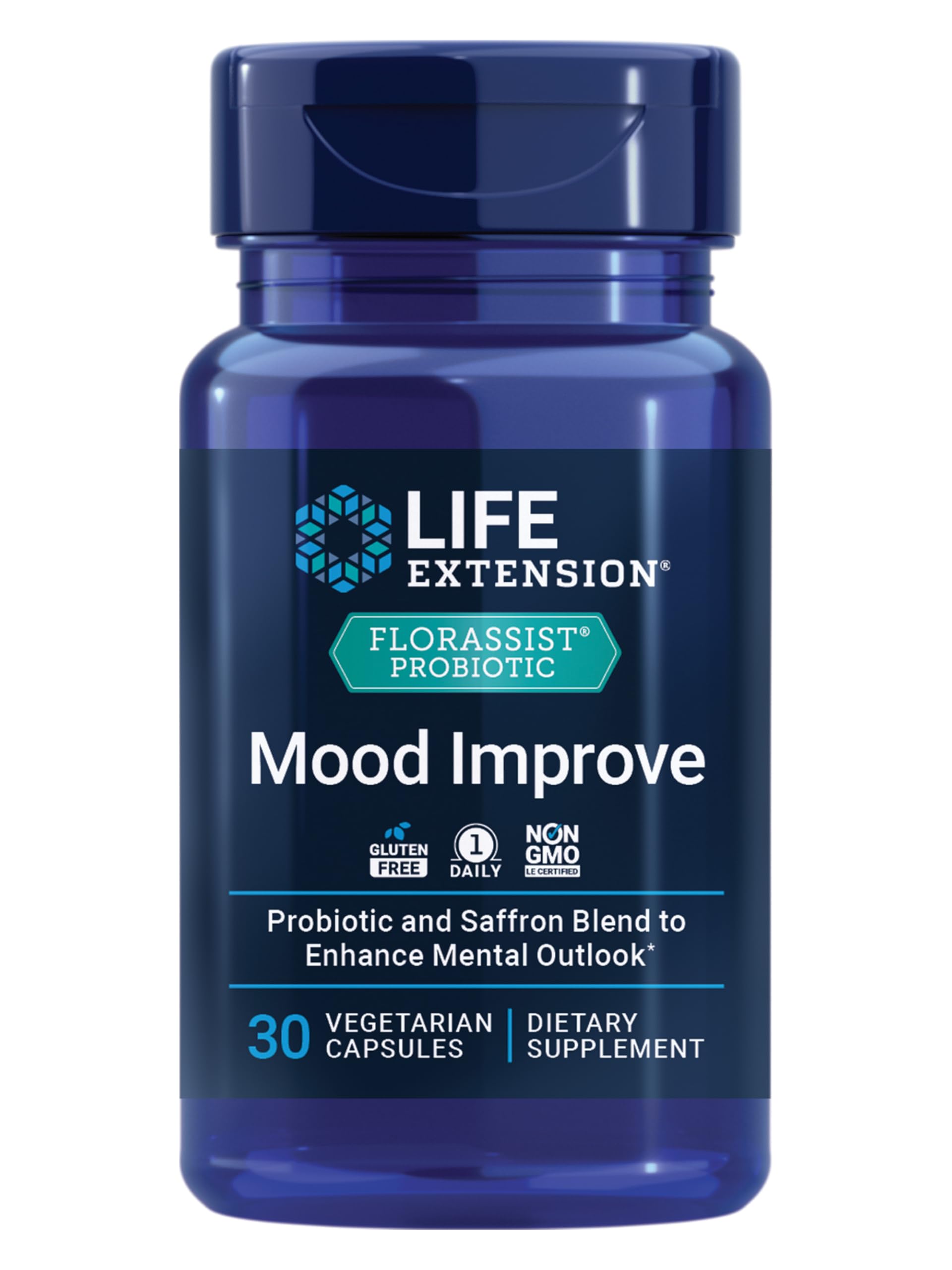 Life Extension FLORASSIST Mood Improve Probiotic Saffron

