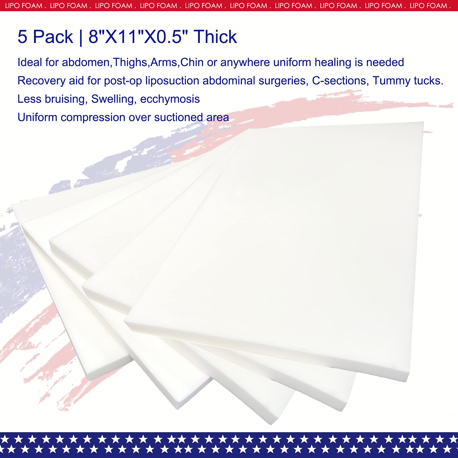 Lipo Foam Pads for Post-Surgery Ab Board | Cushioned Comfort

