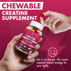 Creatine Monohydrate Gummies 5g per Serving - Muscle Support

