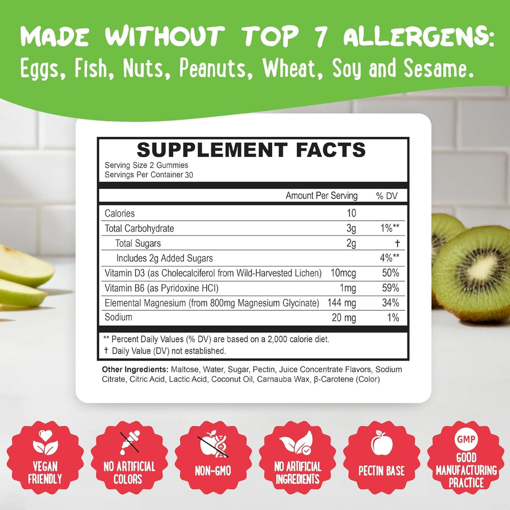 OH MY CHEWY Magnesium Glycinate Gummies for Sleep Support

