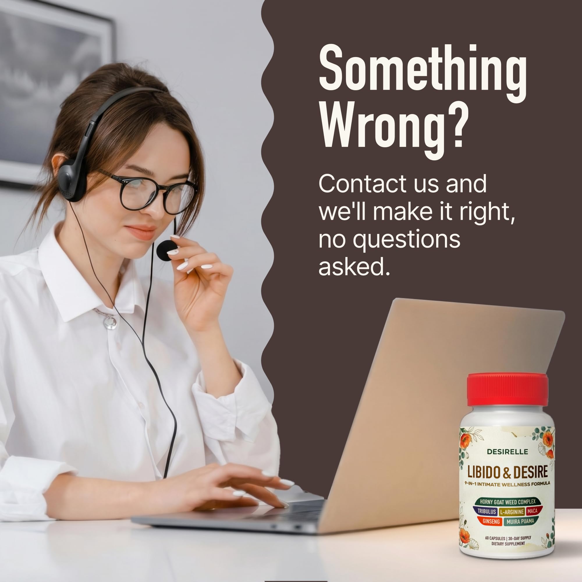 Women Libido Support Supplement with Horny Goat Weed

