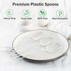Dealusy Disposable Plastic Spoons - Heavy Duty Utensils

