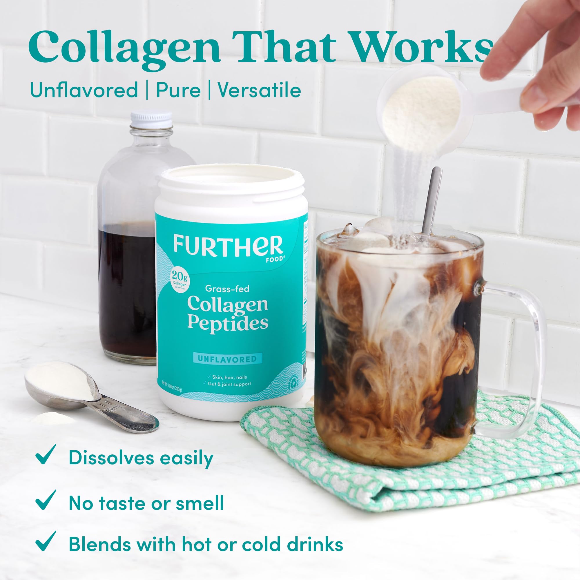 Further Food Collagen Peptides Powder – Unflavored, Grass-Fed

