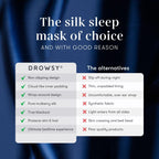 DROWSY Silk Sleep Mask - Luxurious Mulberry Silk

