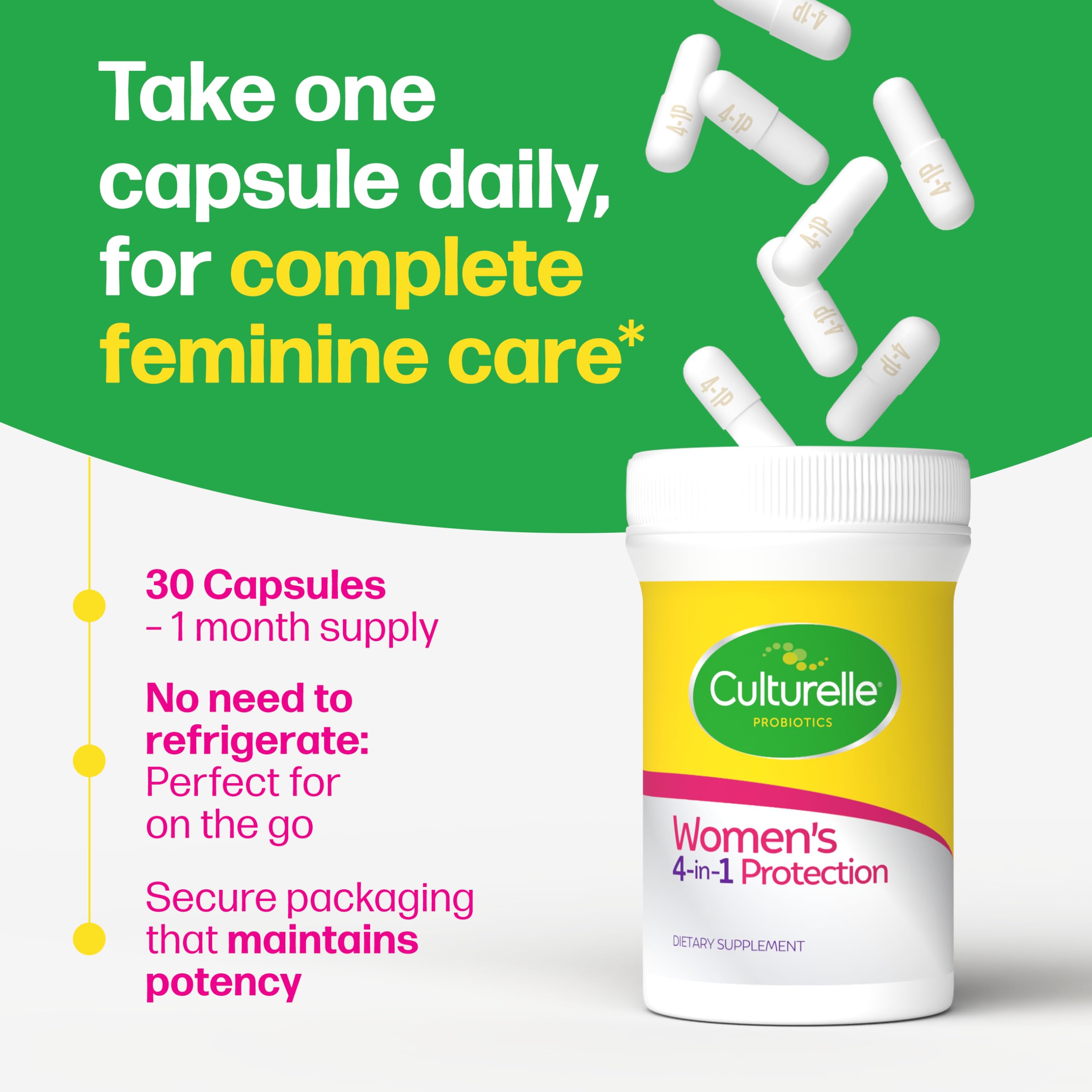 Culturelle Women’s Probiotics with Prebiotics – Support

