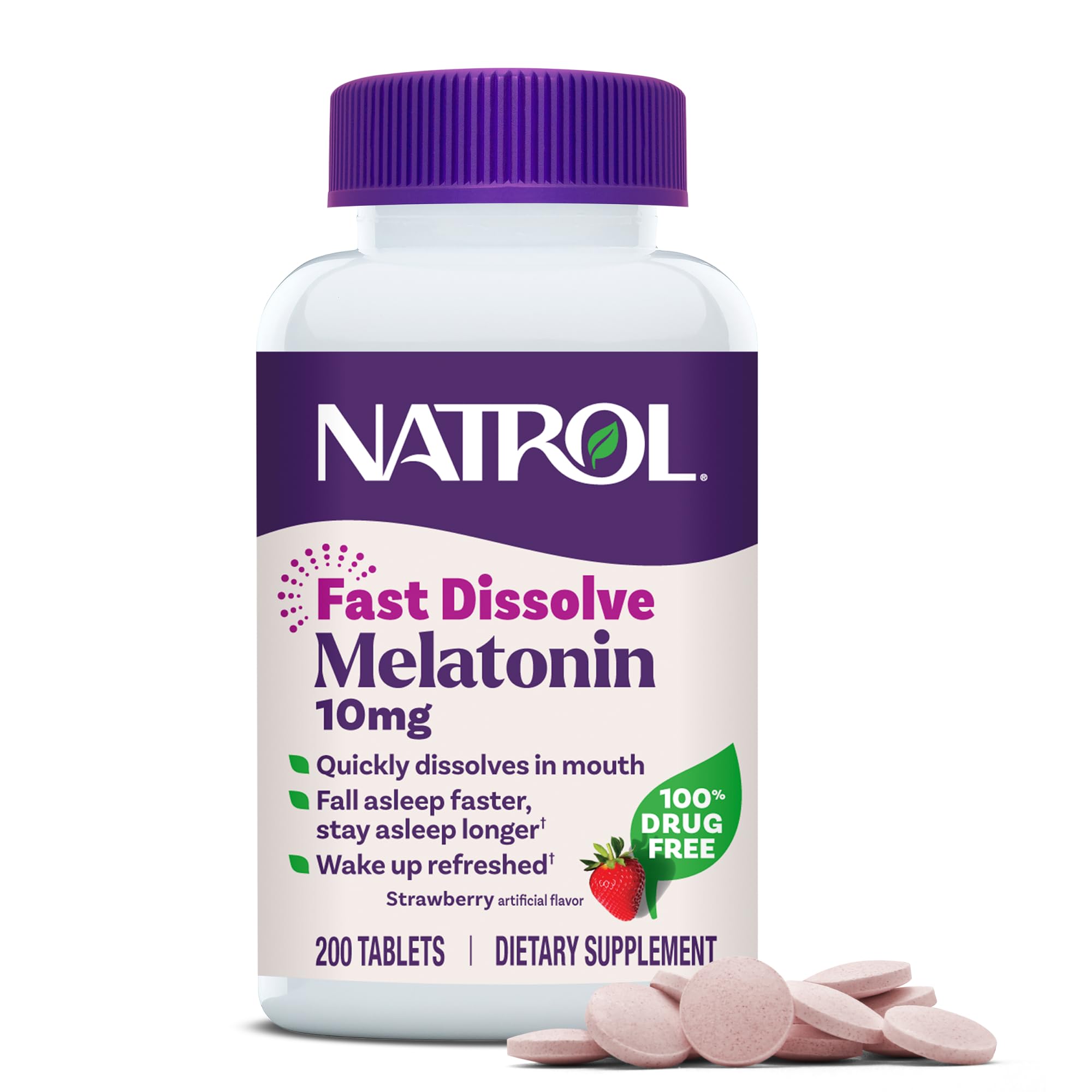 Natrol Melatonin 10 mg Fast Dissolve Tablets – Sleep Aid

