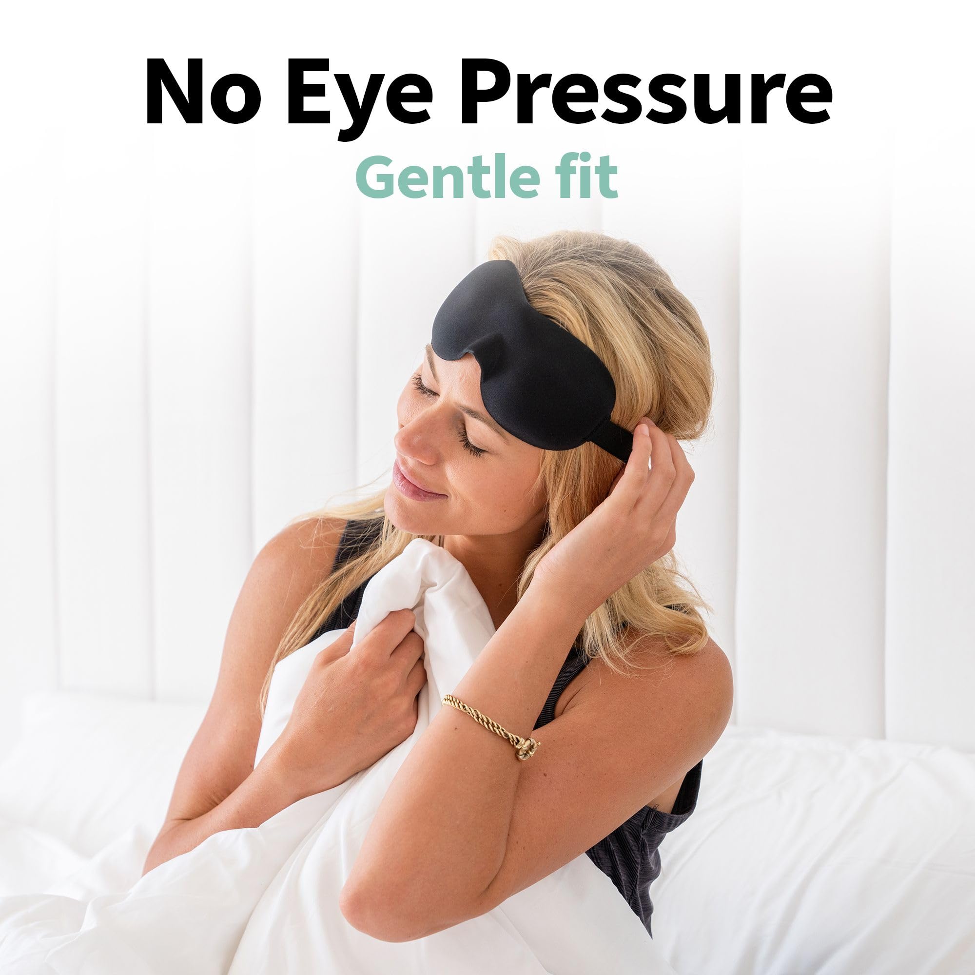 Nidra Contoured Sleep Mask - Zero Pressure, Light Blocking


