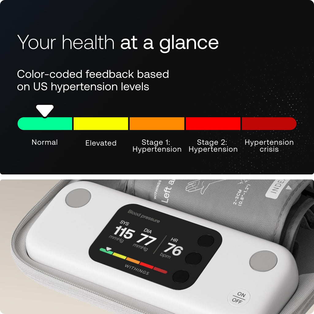 Withings BPM Vision Blood Pressure Monitor | Accurate Readings

