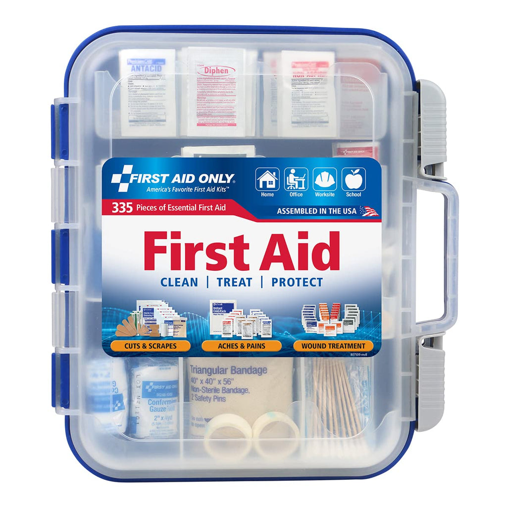 First Aid Only OSHA-Compliant First Aid Kit for Home, Office, Car
